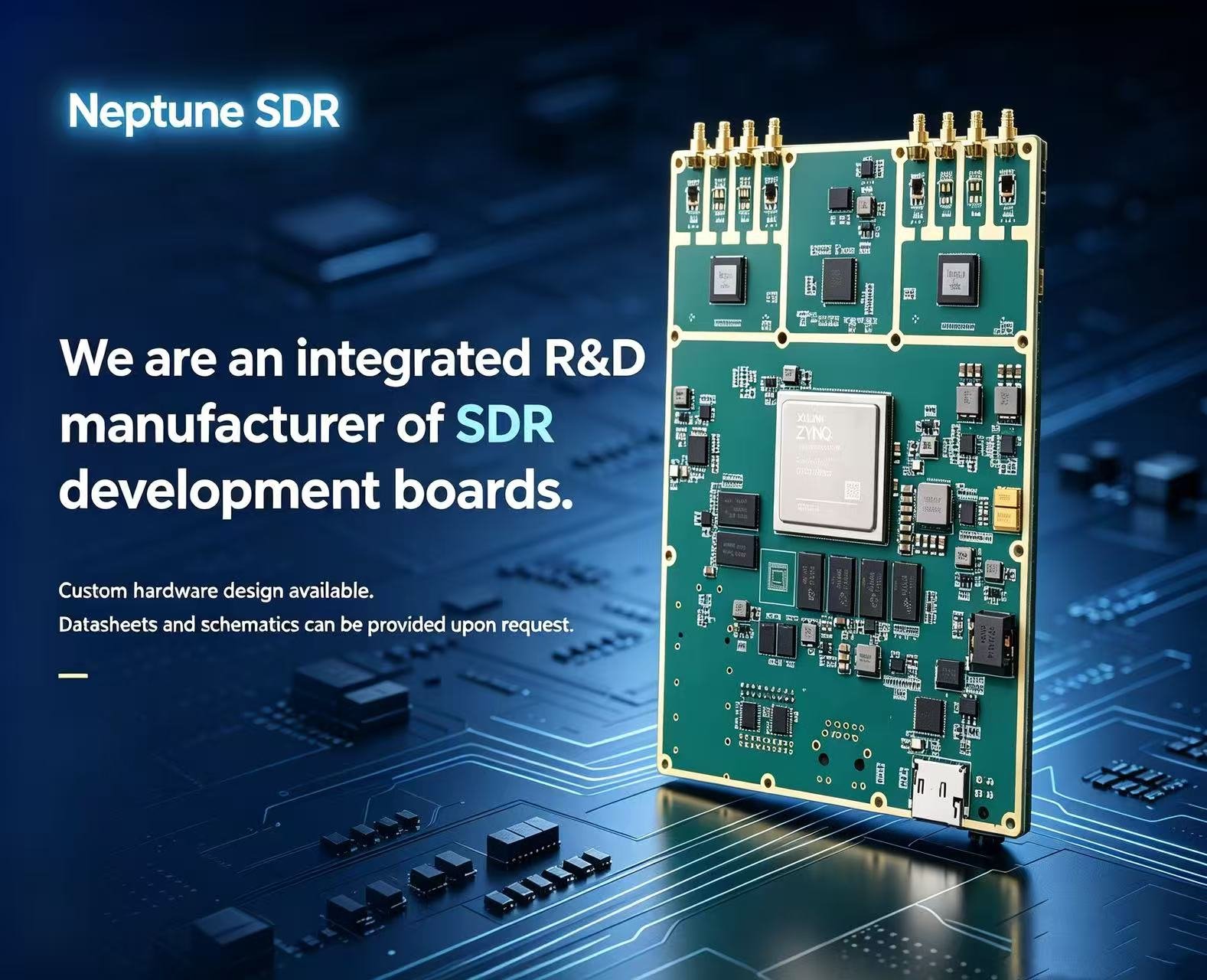 Neptune SDR professional RF hardware platform